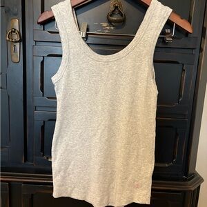 Joules Fitted Gray Sleeveless Tank Top